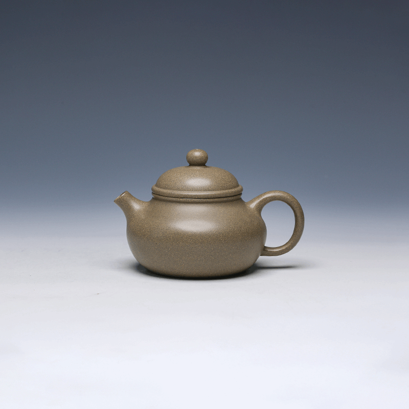 Rong Tian Yixing Teapot, Qing Hui Clay, 175ml - Classic Rounded Form