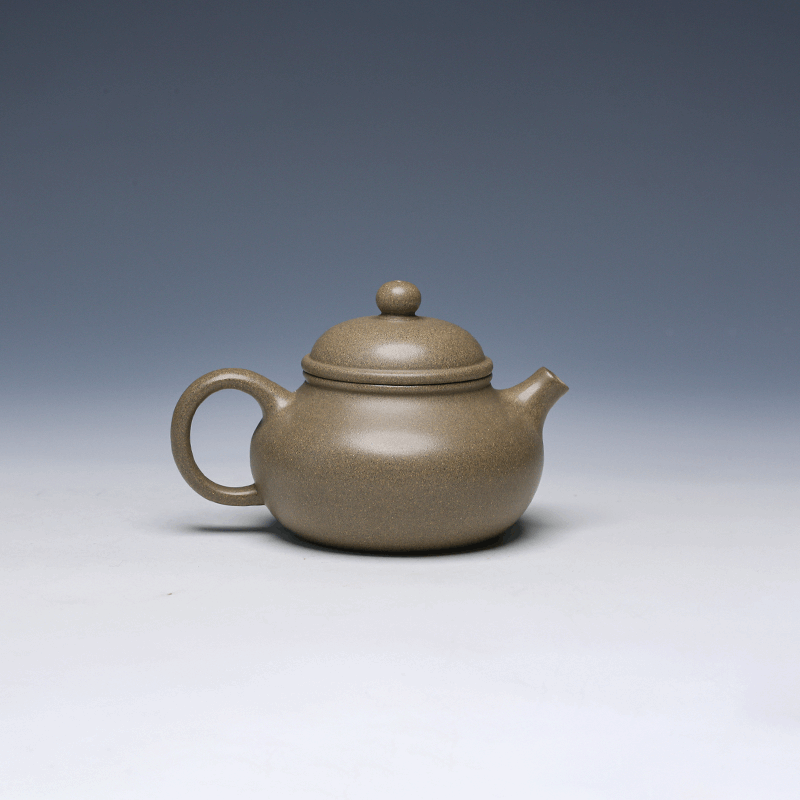 Rong Tian Yixing Teapot, Qing Hui Clay, 175ml - Classic Rounded Form