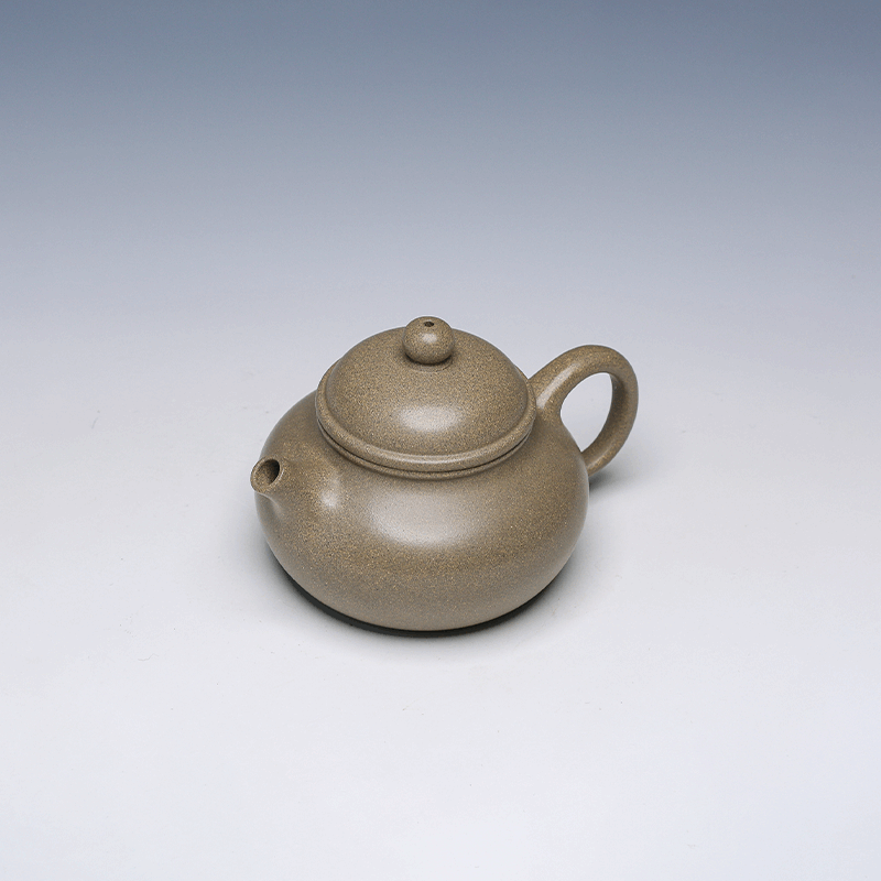 Rong Tian Yixing Teapot, Qing Hui Clay, 175ml - Classic Rounded Form