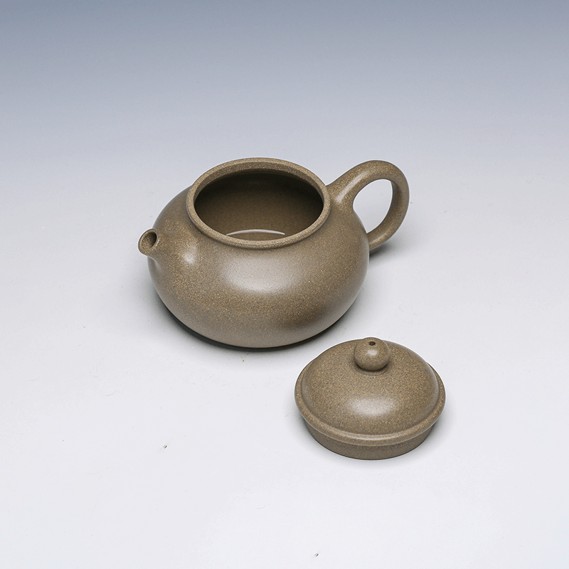 Rong Tian Yixing Teapot, Qing Hui Clay, 175ml - Classic Rounded Form