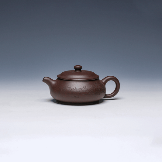 Fang Gu Yixing Teapot, Lao Zi Ni Clay, 175ml - Classic Rounded Form