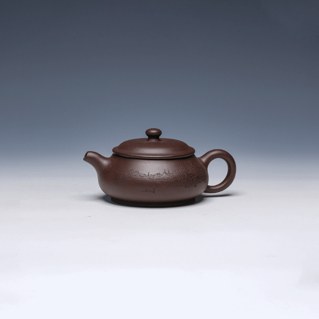 Fang Gu Yixing Teapot, Lao Zi Ni Clay, 175ml - Classic Rounded Form