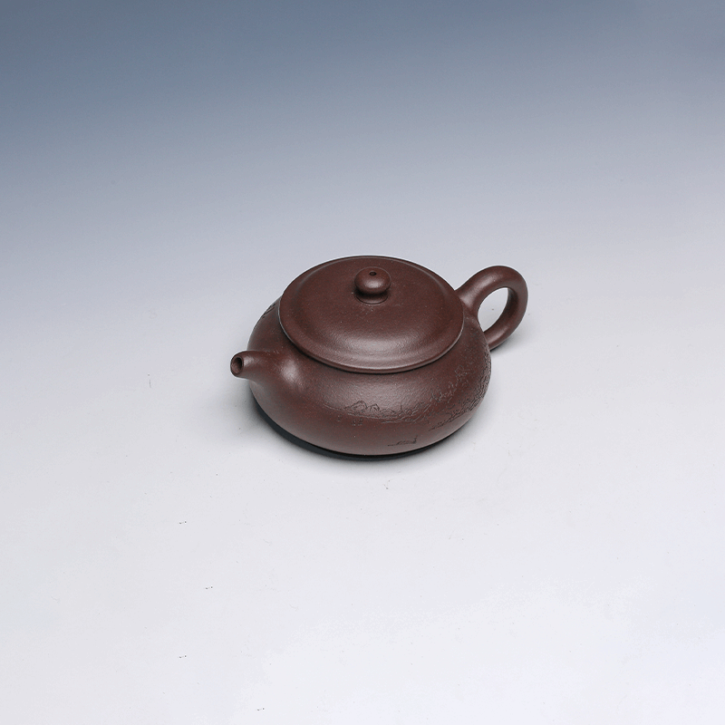 Fang Gu Yixing Teapot, Lao Zi Ni Clay, 175ml - Classic Rounded Form