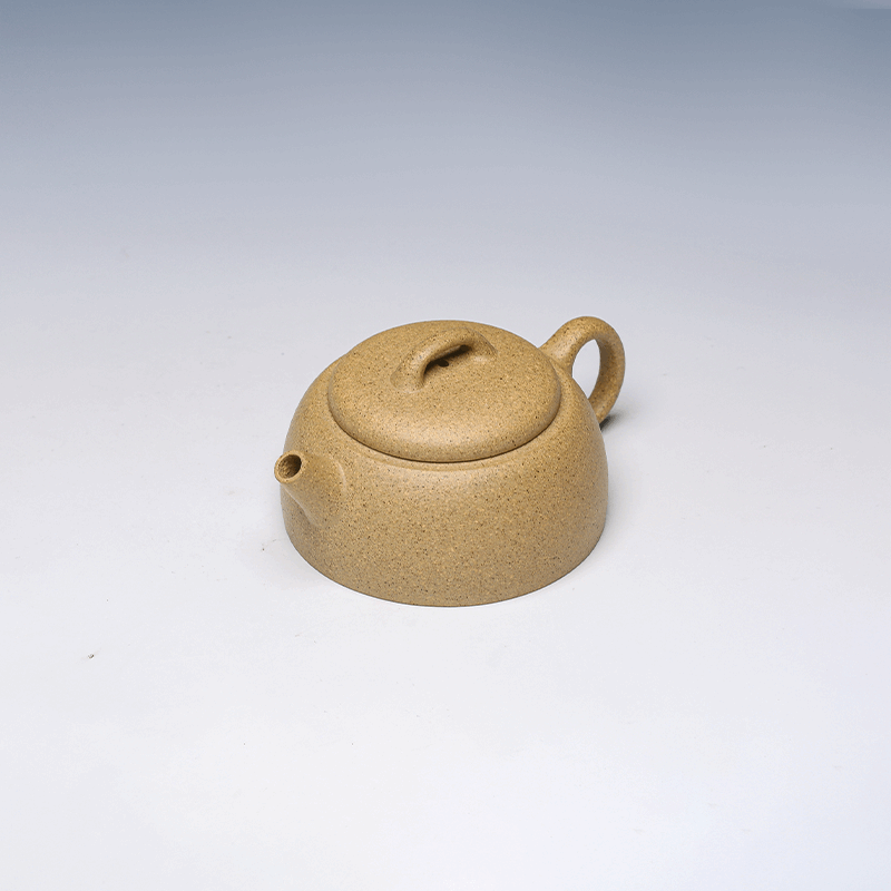 Jing Lan Yixing Teapot, Huang Jin Duan Clay, 100ml - Minimalist Form