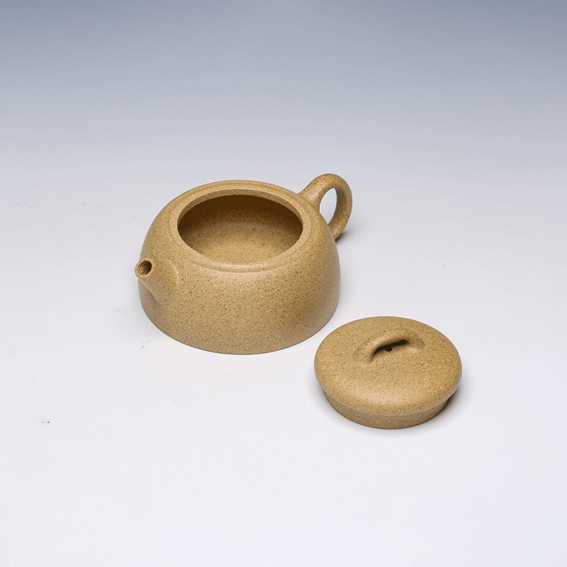 Jing Lan Yixing Teapot, Huang Jin Duan Clay, 100ml - Minimalist Form