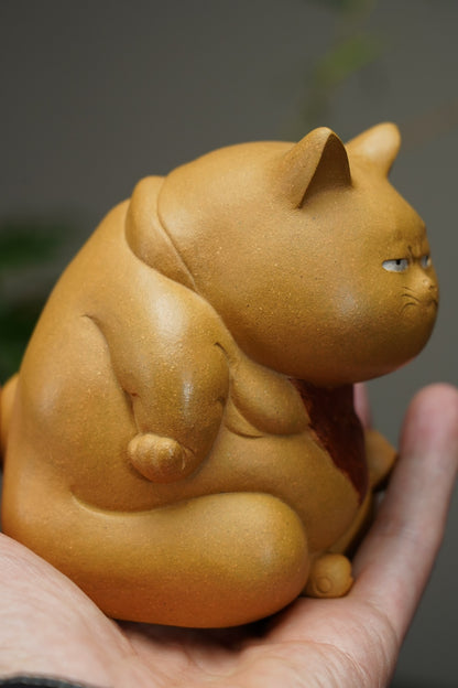 Lucky Cat Zisha Tea Pet and Incense Holder - view 7
