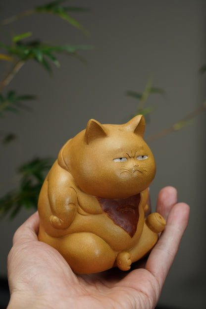Lucky Cat Zisha Tea Pet and Incense Holder - view 6