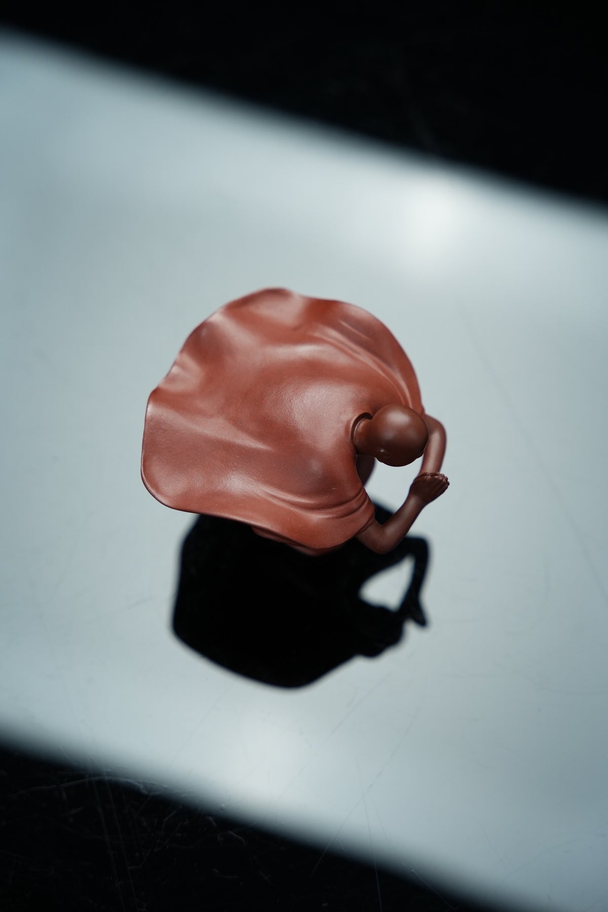 Fei Hong Peng Lai Figurine and Lotus Incense Holder - view 3