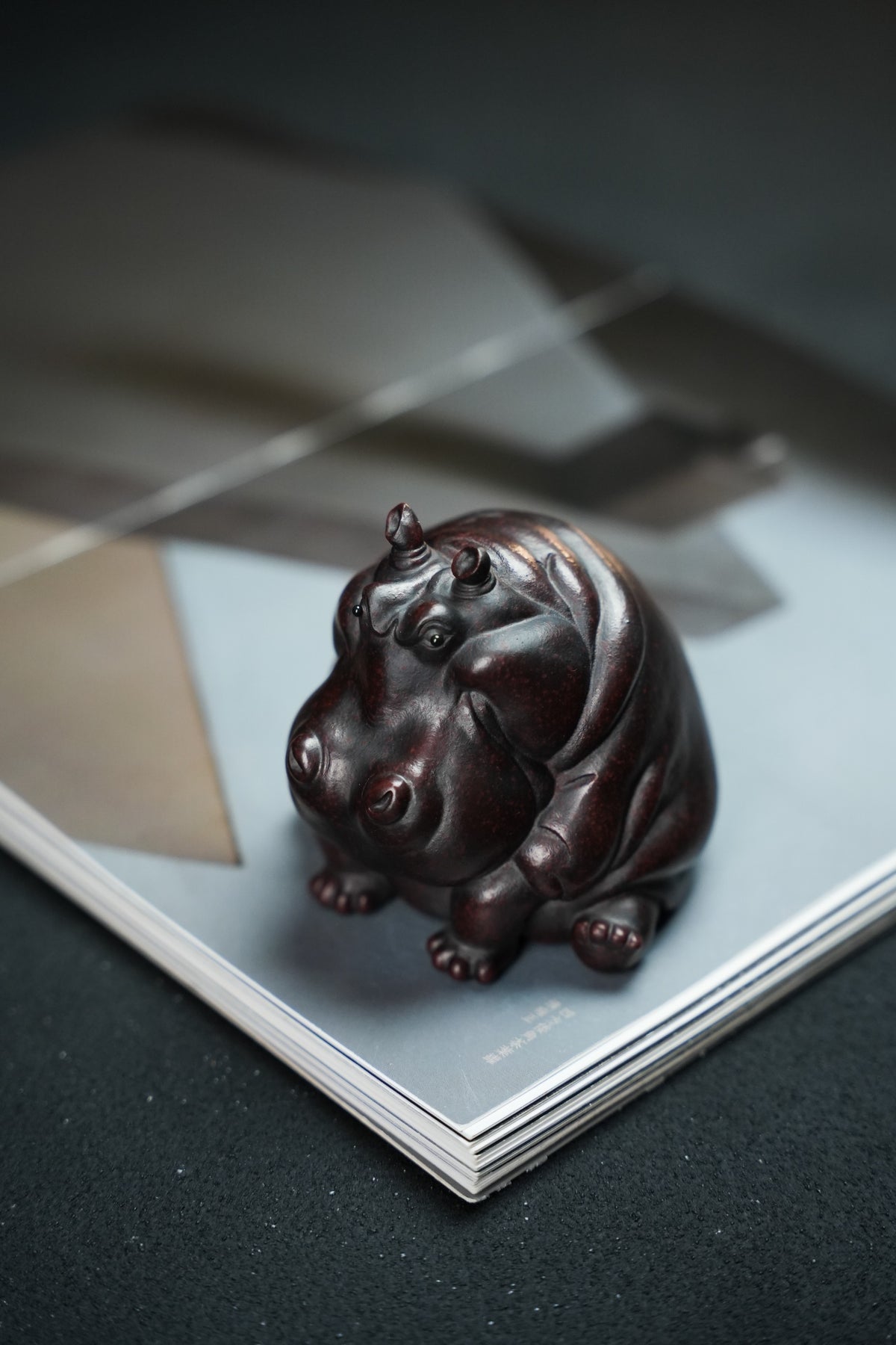 Hippopotamus Zi Ni Tea Pet - view 3