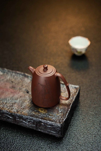 Gao Jing Lan Engraved Zi Ni Teapot – 200ml