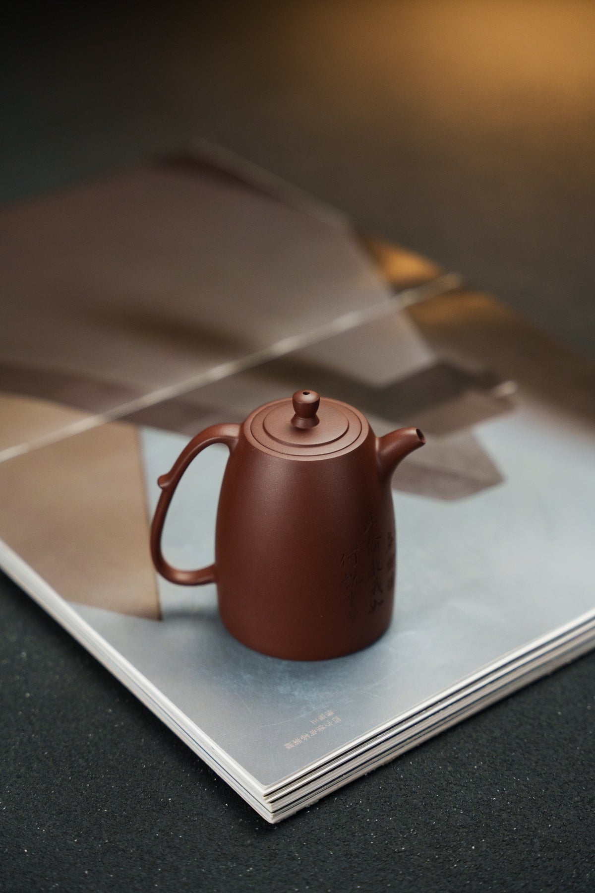 Gao Jing Lan Engraved Zi Ni Teapot – 200ml - view 8