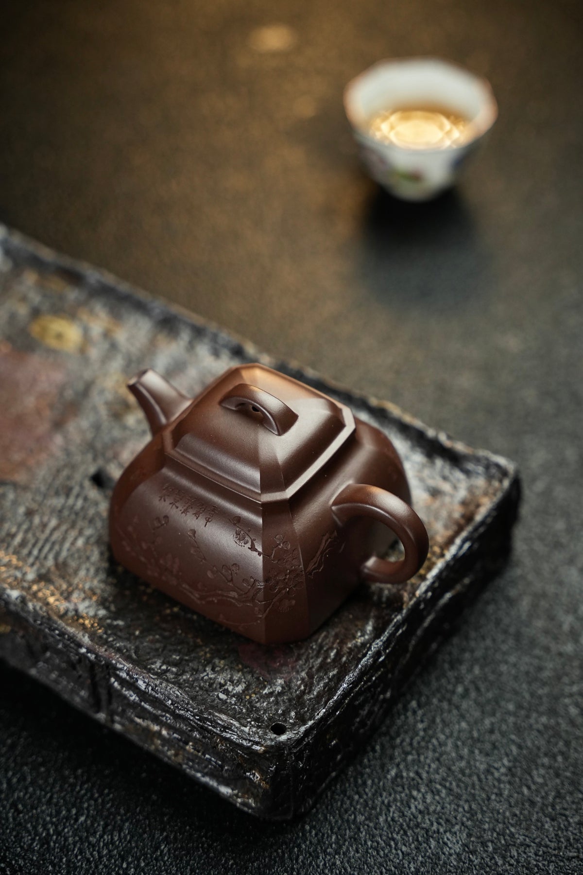 Si Fang Zi Zai Plum Blossom Zi Ni Teapot – 160ml - view 2