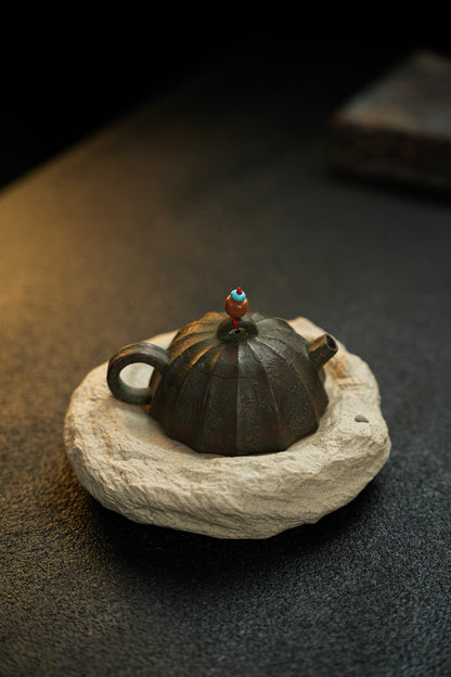 Mini Ribbed Qin Quan Zi Ni Teapot – 80ml - view 2