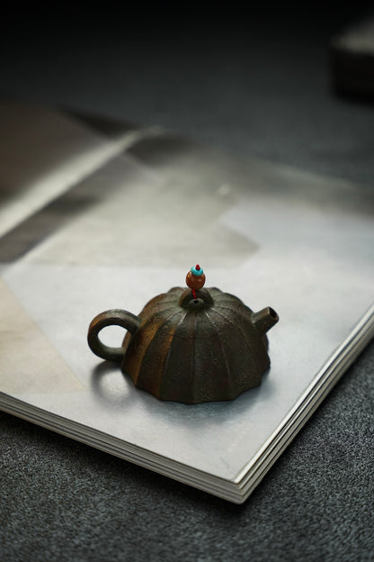 Mini Ribbed Qin Quan Zi Ni Teapot – 80ml - view 6