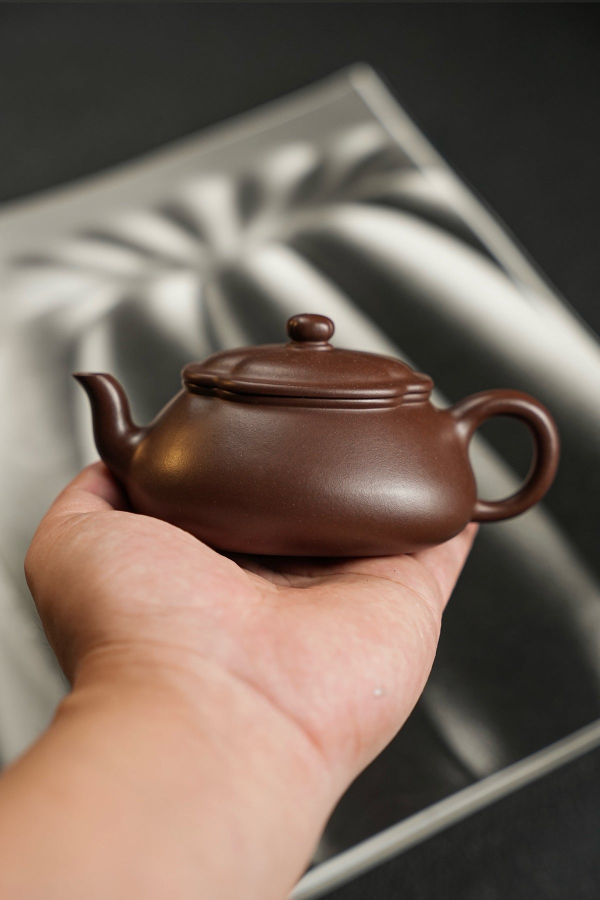 Hai Tang Ribbed Zi Ni Teapot – 130ml - view 2