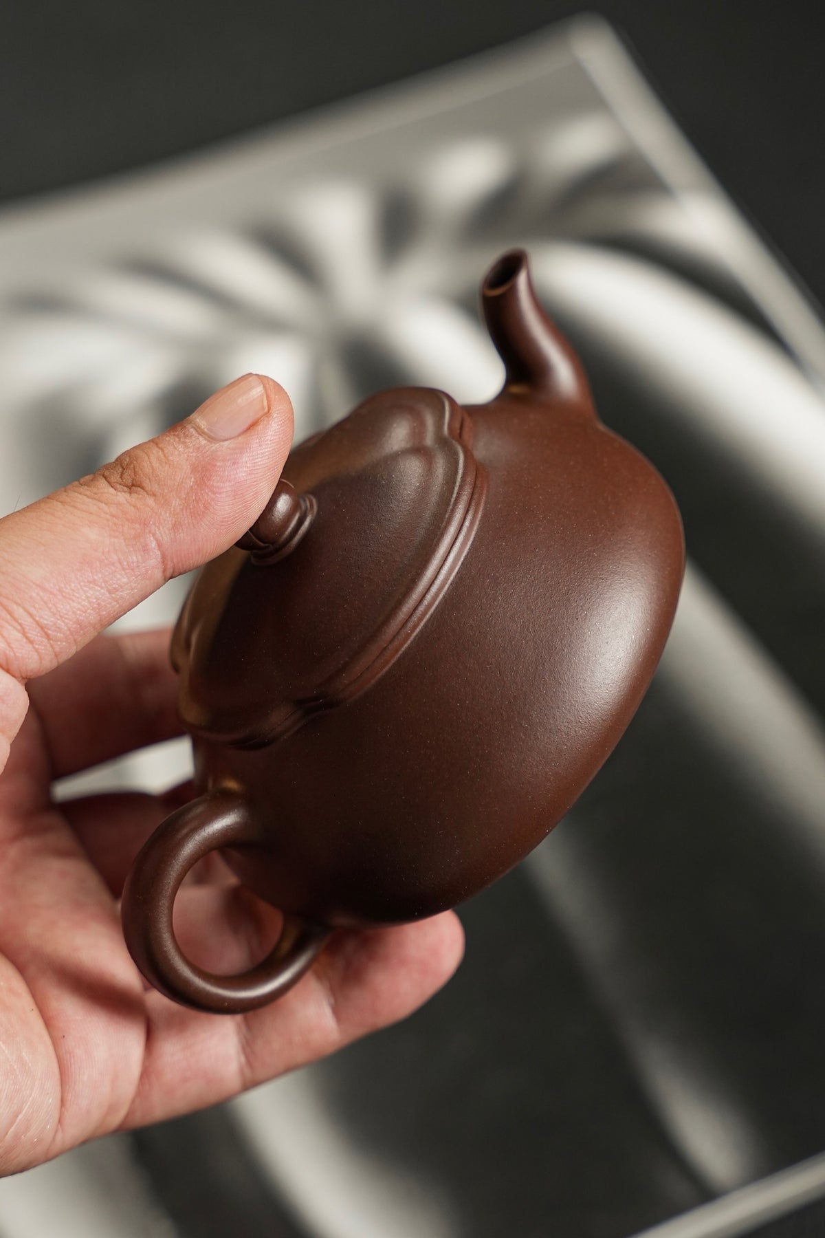 Hai Tang Ribbed Zi Ni Teapot – 130ml - view 5
