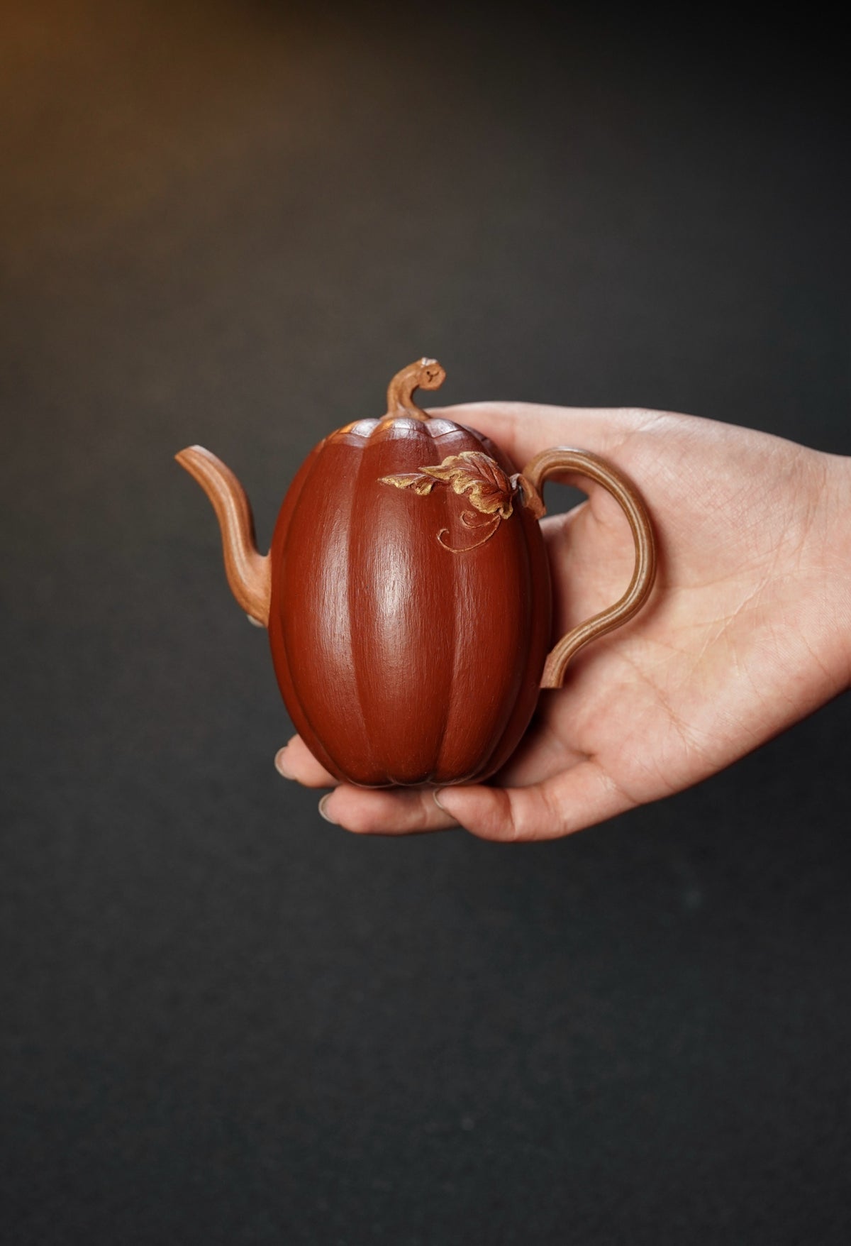 Jing Le Pumpkin Jiang Po Ni Teapot – 208ml - view 2