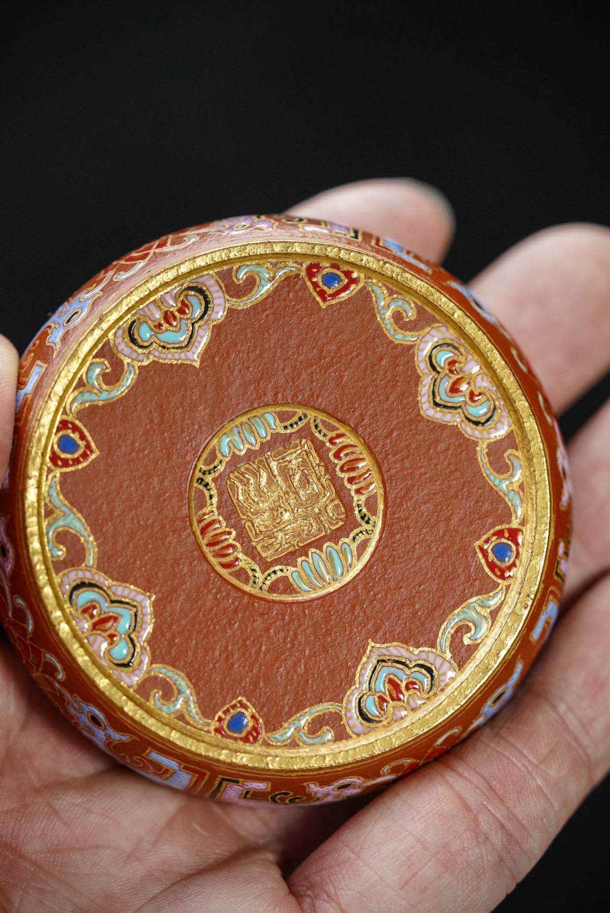 Bao Xiang Enamel Teapot Lid Rest – 6.5cm - view 7