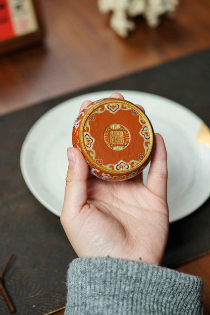Bao Xiang Enamel Teapot Lid Rest – 6.5cm