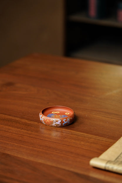 Bao Xiang Enamel Teapot Lid Rest – 6.5cm - view 9