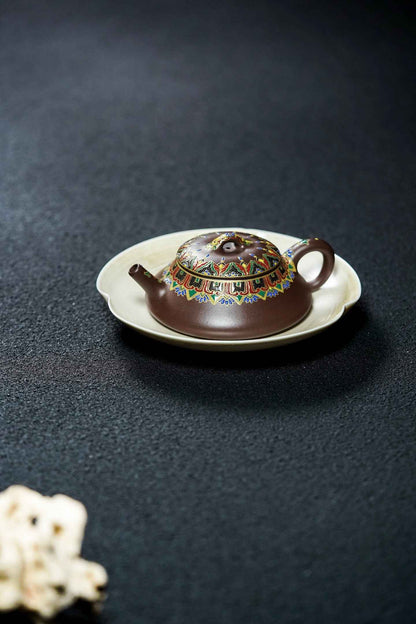 Ru Yi Yin Piao Enamel Zi Ni Teapot – 120ml
