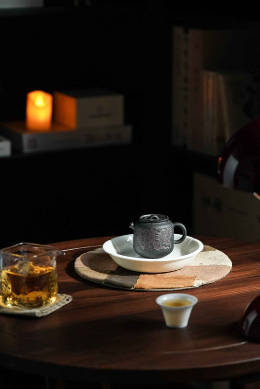Mu Gu Xiao Ju Lun Textured Teapot – 130ml