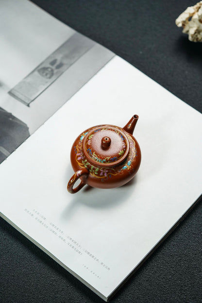 Xiao Shui Ping Enamel Zhu Ni Teapot – 130ml - view 7