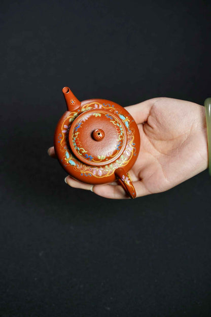 Xiao Shui Ping Enamel Zhu Ni Teapot – 130ml