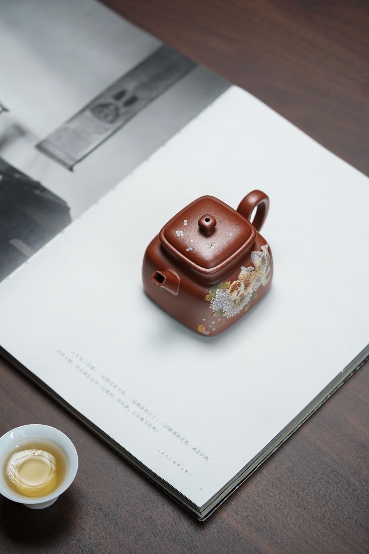 Si Fang Yan Xin Painted Zhu Ni Teapot – 160ml - view 7