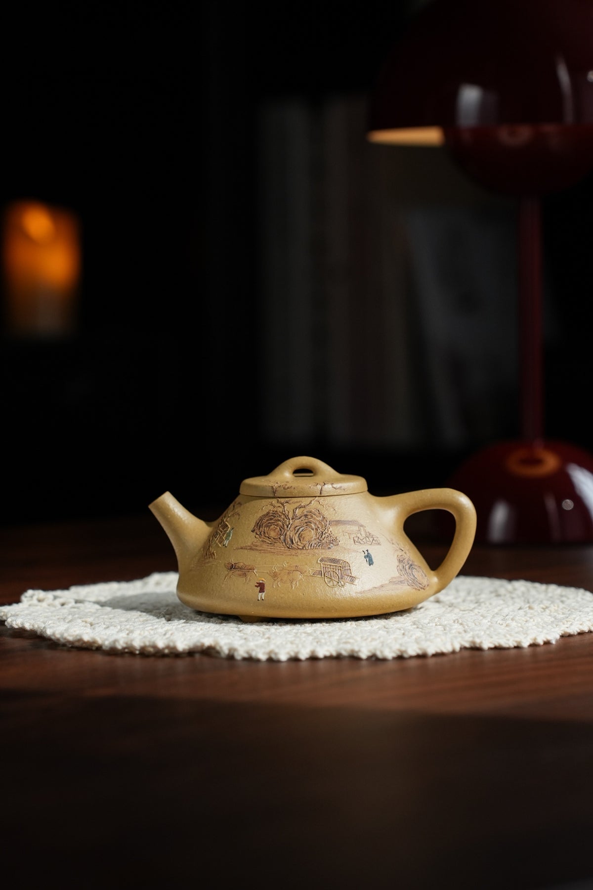 Zi Ye Piao Landscape Benshan Lv Ni Teapot – 200ml - view 8
