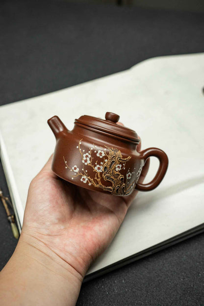 Da Heng De Zhong Plum Blossom Zi Ni Teapot – 200ml