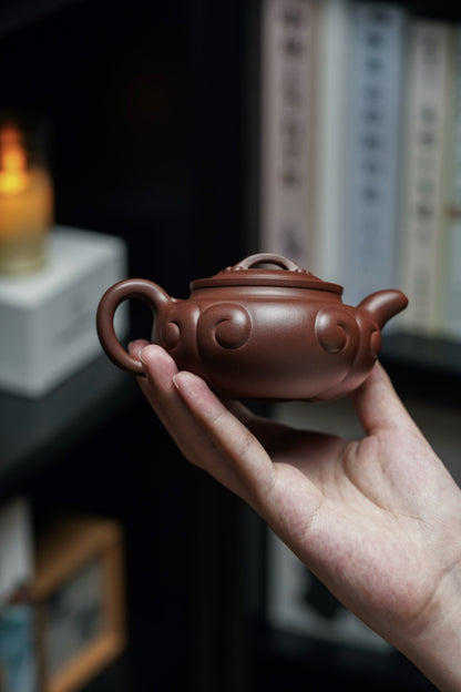 Fang Gu Ru Yi Di Cao Qing Zi Ni Teapot – 200ml - view 6