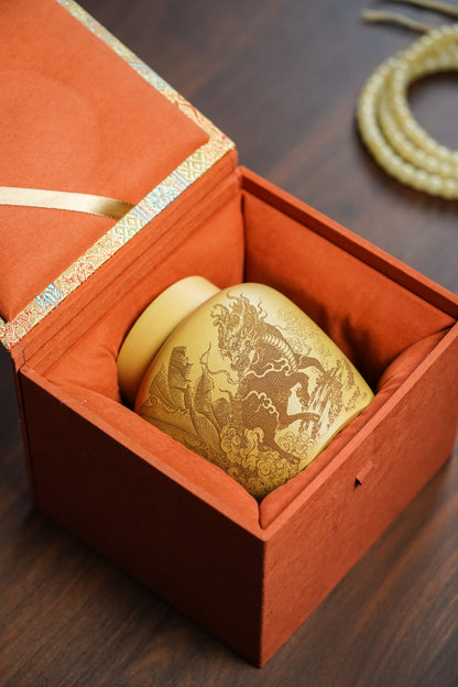 Jing He Chang Le Qilin Duan Ni Tea Storage Jar - view 7