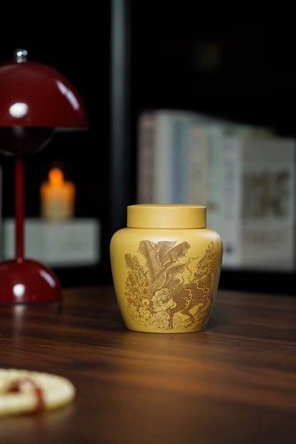 Jing He Chang Le Qilin Duan Ni Tea Storage Jar - view 8