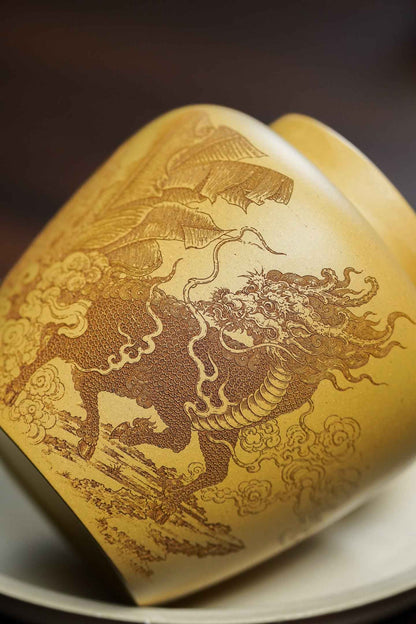 Jing He Chang Le Qilin Duan Ni Tea Storage Jar