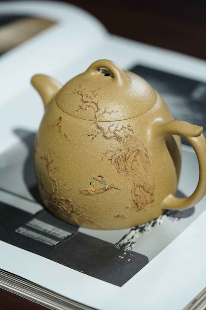 Qin Quan Wang Qiucen Yixing Zisha Teapot, Lipi Ben Lu Clay, 180ml