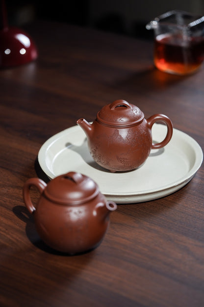 San Zu Yun Lu Yixing Zisha Teapot, Hong Pi Long Clay, 150ml - product photograph 2