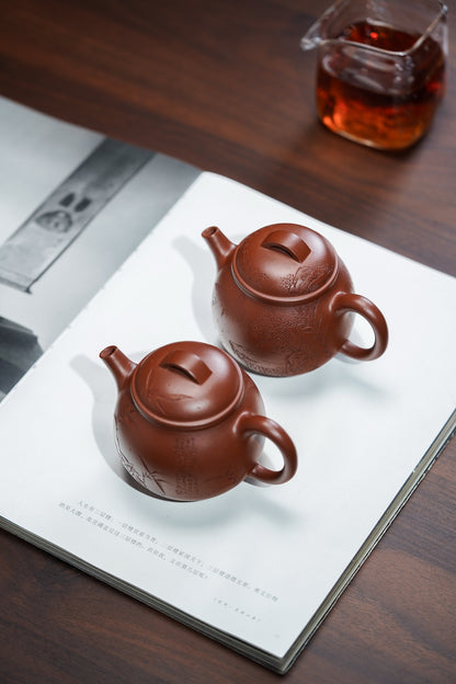 San Zu Yun Lu Yixing Zisha Teapot, Hong Pi Long Clay, 150ml - product photograph 7
