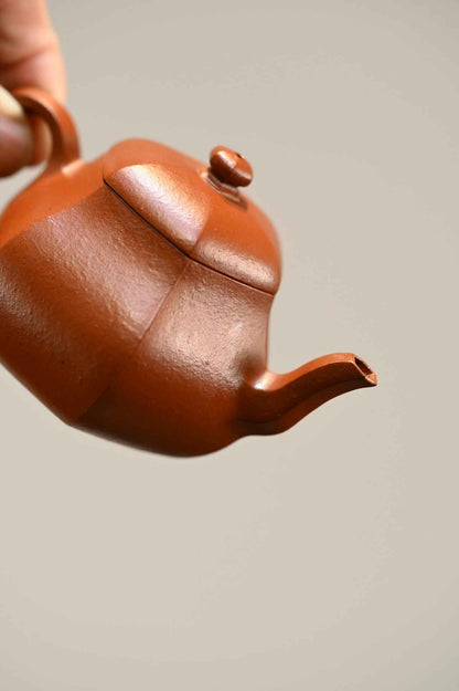 Hexagonal Pear-Shaped Yixing Teapot, Zhu Ni, 100ml