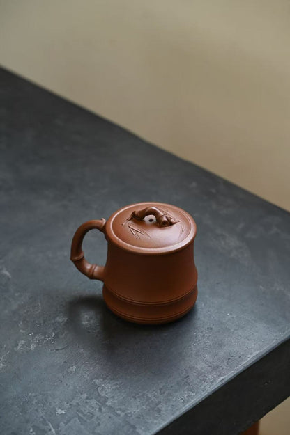 Bamboo Lidded Tea Cup, Zi Ni, 380ml - view 6