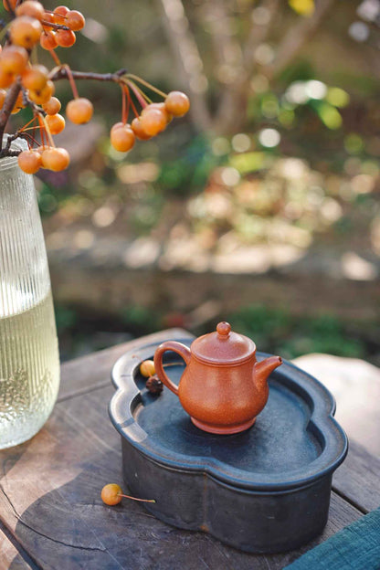 Mini Pan Hu Yixing Teapot, Jiang Po Ni, 60ml