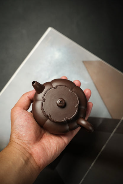 Ru Yi Hai Tang Ribbed Teapot, Zi Ni, 180ml - view 6