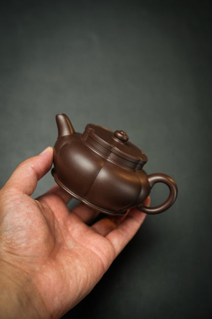 Ru Yi Hai Tang Ribbed Teapot, Zi Ni, 180ml - view 7