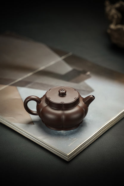 Ru Yi Hai Tang Ribbed Teapot, Zi Ni, 180ml - view 8