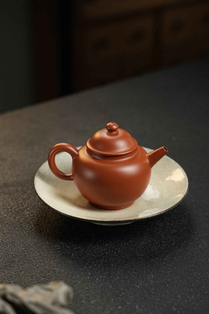 Mini Ju Lun Yixing Teapot, Xiao Hong Ni, 150ml