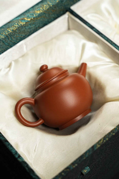 Mini Ju Lun Yixing Teapot, Xiao Hong Ni, 150ml