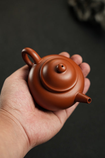 Mini Ju Lun Yixing Teapot, Xiao Hong Ni, 150ml - view 7