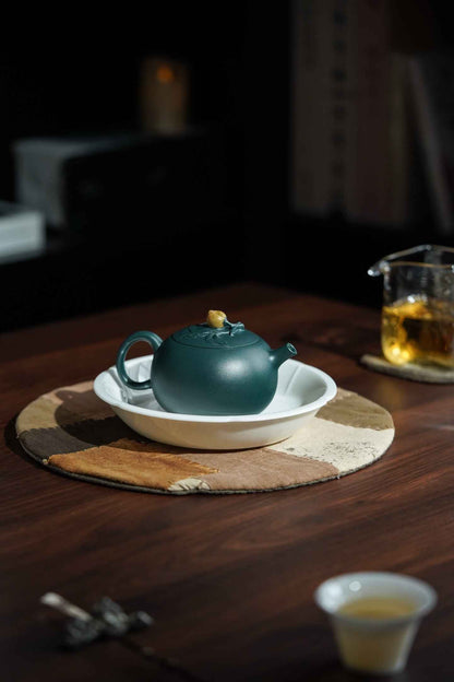 Shou Tao Peach Teapot, Mo Lv Ni, 180ml