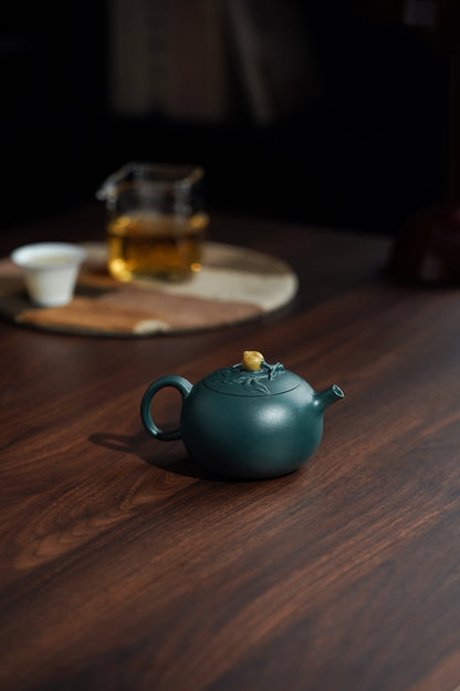 Shou Tao Peach Teapot, Mo Lv Ni, 180ml - view 9
