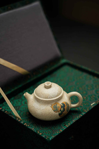 Fu Lu Rong Tian Yixing Teapot, Bai Yu Duan, 100ml